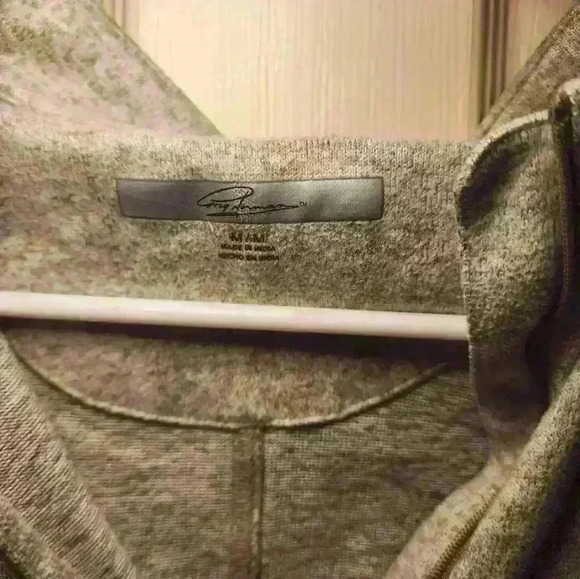 Greg Norman Mens Sz M Golf  Pullover  Beige 1/4 Zip Heathered - Picture 2 of 4